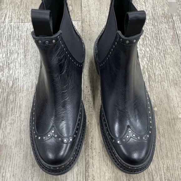 NWT Rag & Bone Benson Black Studded Leather Boots 11 - Picture 7 of 11